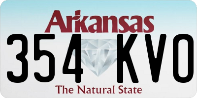 AR license plate 354KVO