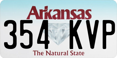 AR license plate 354KVP