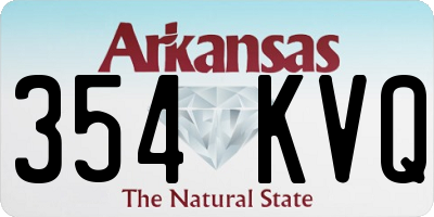 AR license plate 354KVQ