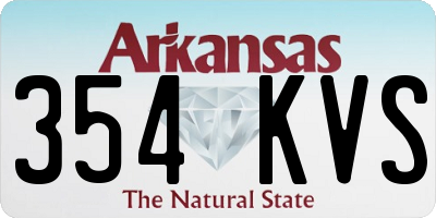 AR license plate 354KVS
