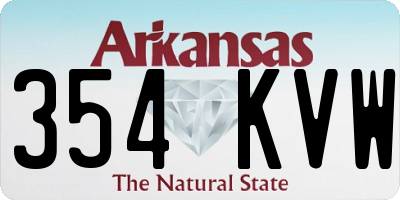 AR license plate 354KVW