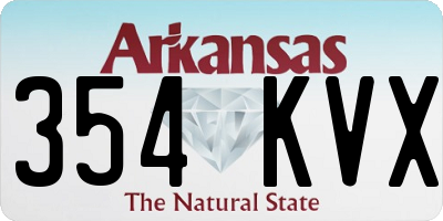 AR license plate 354KVX