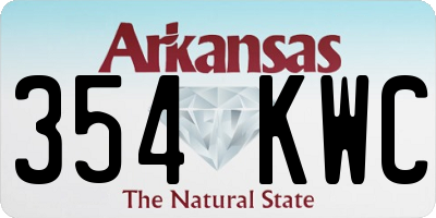 AR license plate 354KWC