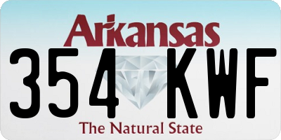 AR license plate 354KWF