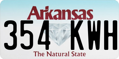 AR license plate 354KWH