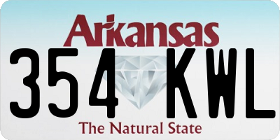 AR license plate 354KWL