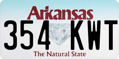 AR license plate 354KWT