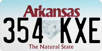 AR license plate 354KXE