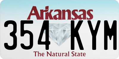 AR license plate 354KYM