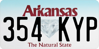 AR license plate 354KYP