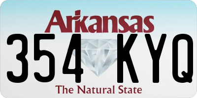 AR license plate 354KYQ