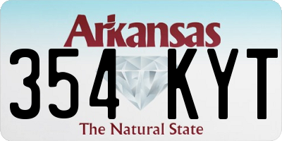 AR license plate 354KYT