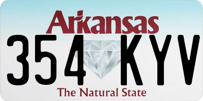 AR license plate 354KYV