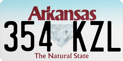 AR license plate 354KZL