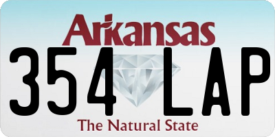AR license plate 354LAP