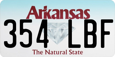 AR license plate 354LBF