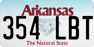 AR license plate 354LBT