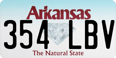 AR license plate 354LBV