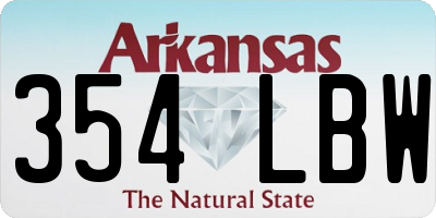 AR license plate 354LBW