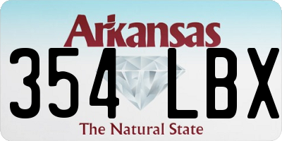 AR license plate 354LBX