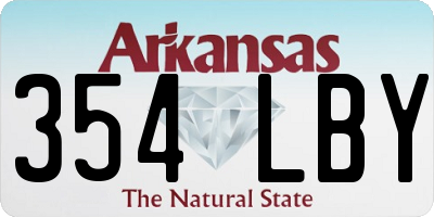 AR license plate 354LBY