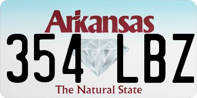 AR license plate 354LBZ