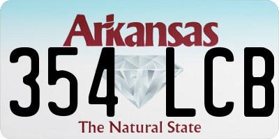 AR license plate 354LCB