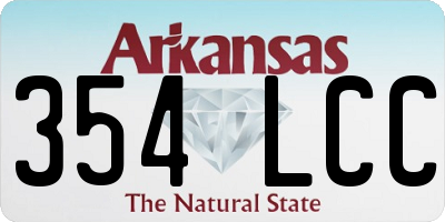 AR license plate 354LCC