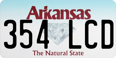 AR license plate 354LCD