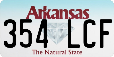 AR license plate 354LCF