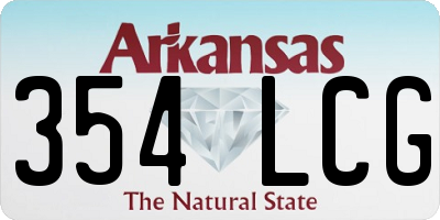 AR license plate 354LCG