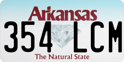 AR license plate 354LCM