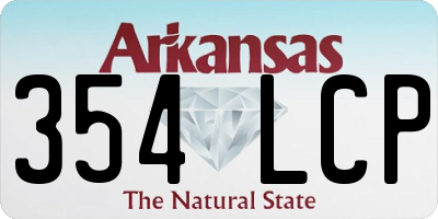 AR license plate 354LCP