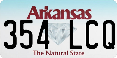 AR license plate 354LCQ