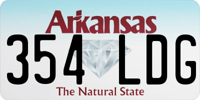 AR license plate 354LDG