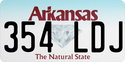 AR license plate 354LDJ