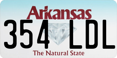 AR license plate 354LDL
