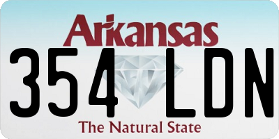 AR license plate 354LDN