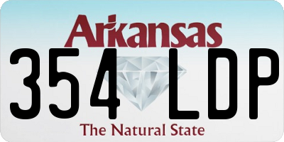 AR license plate 354LDP