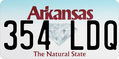 AR license plate 354LDQ