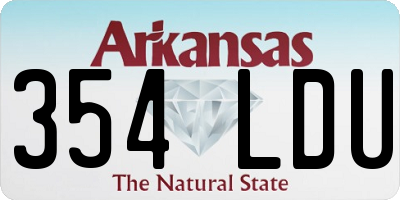 AR license plate 354LDU
