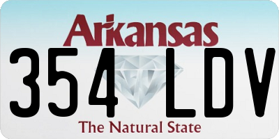 AR license plate 354LDV