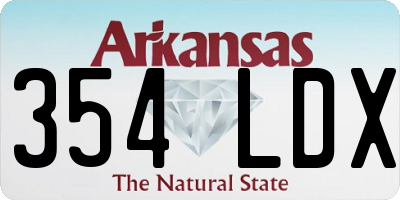 AR license plate 354LDX