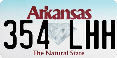 AR license plate 354LHH