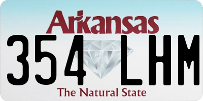 AR license plate 354LHM