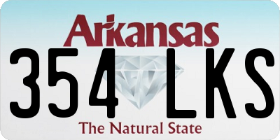 AR license plate 354LKS