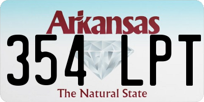 AR license plate 354LPT