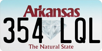 AR license plate 354LQL