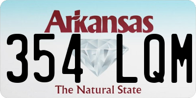 AR license plate 354LQM