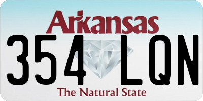 AR license plate 354LQN